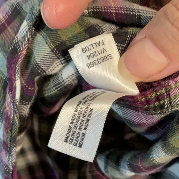 Men's Plaid Gap Shirt - Multicolor XL - Picture 11 of 13